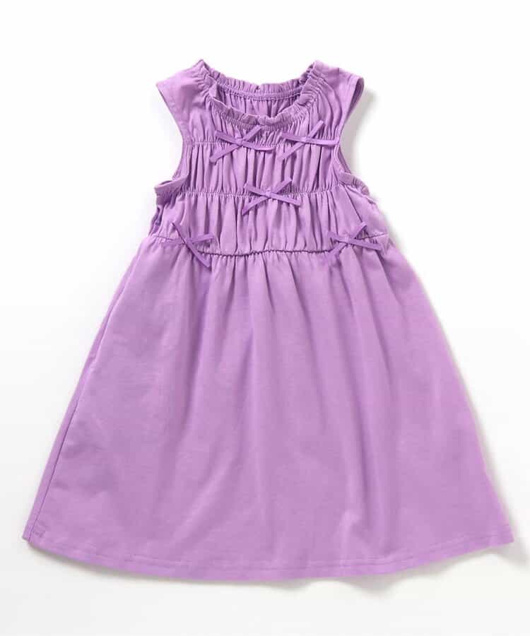 日本童裝 apres les cours 緞帶鏤空連身裙 80-140cm 女童款 夏季 DRESSES