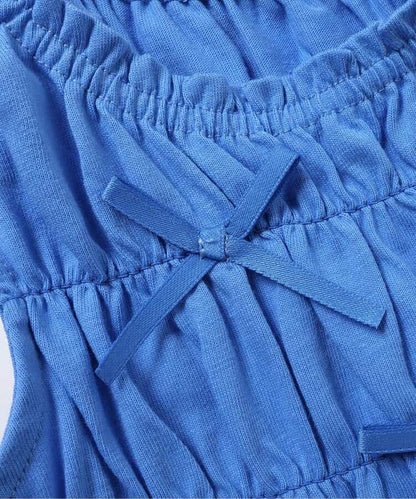 日本童裝 apres les cours 緞帶鏤空連身裙 80-140cm 女童款 夏季 DRESSES