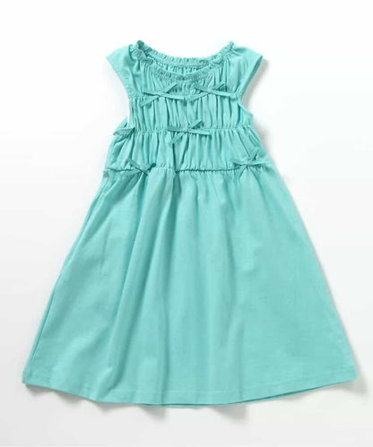 日本童裝 apres les cours 緞帶鏤空連身裙 80-140cm 女童款 夏季 DRESSES