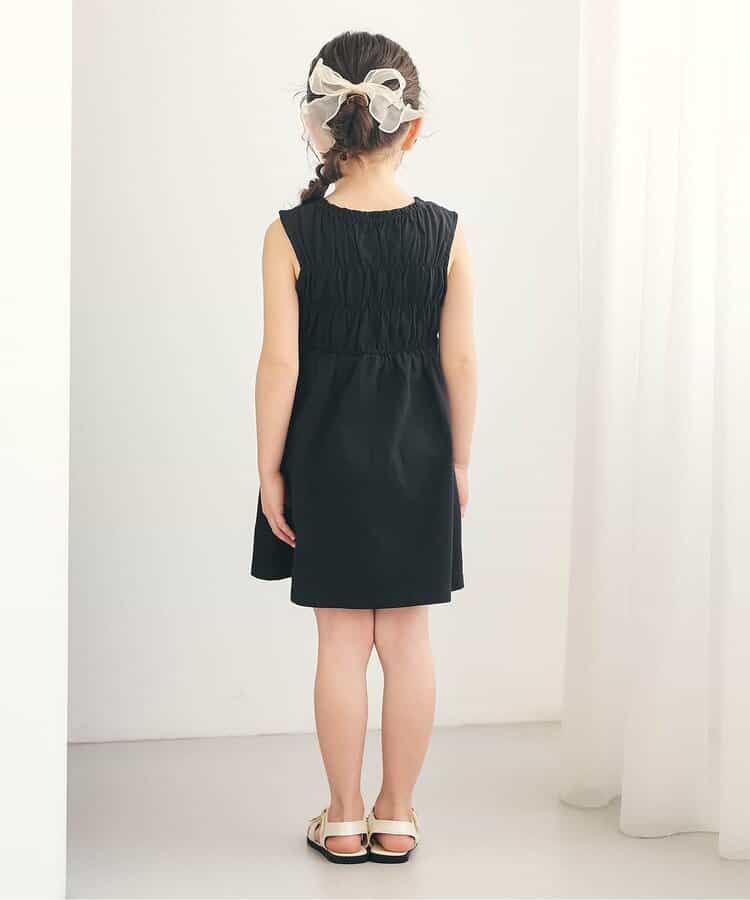 日本童裝 apres les cours 緞帶鏤空連身裙 80-140cm 女童款 夏季 DRESSES