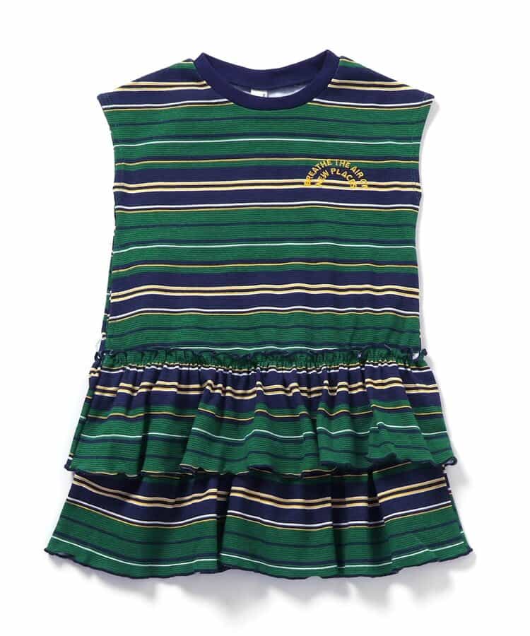 日本童裝 apres les cours 印花荷葉邊連身裙 80-140cm 女童款 夏季 DRESSES