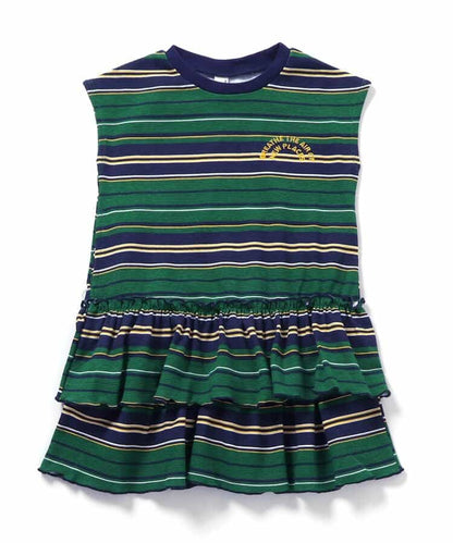 日本童裝 apres les cours 印花荷葉邊連身裙 80-140cm 女童款 夏季 DRESSES