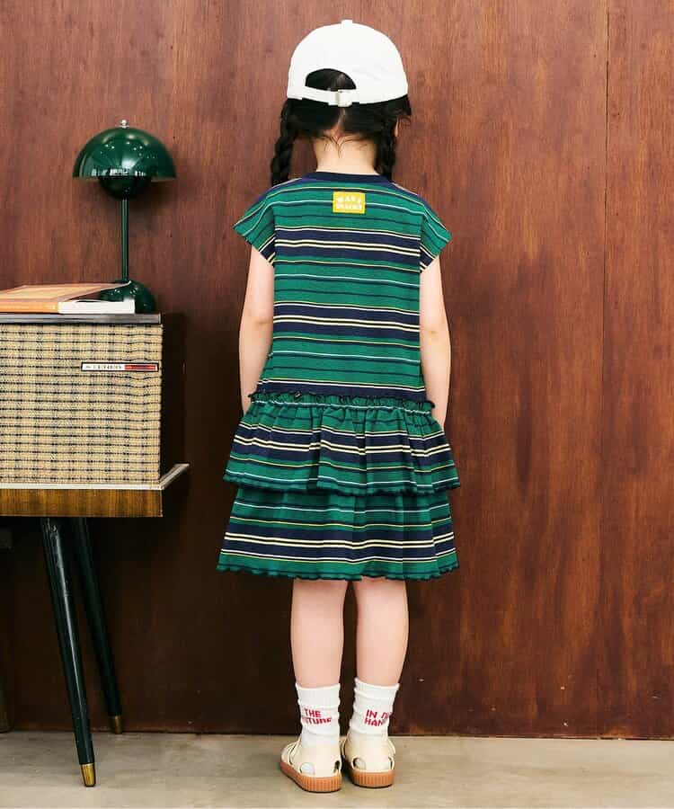 日本童裝 apres les cours 印花荷葉邊連身裙 80-140cm 女童款 夏季 DRESSES