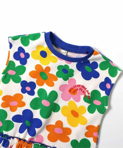 日本童裝 apres les cours 印花荷葉邊連身裙 80-140cm 女童款 夏季 DRESSES
