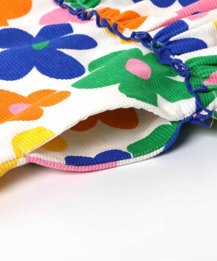 日本童裝 apres les cours 印花荷葉邊連身裙 80-140cm 女童款 夏季 DRESSES