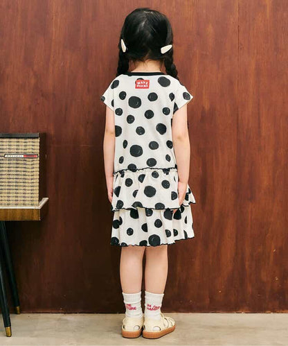日本童裝 apres les cours 印花荷葉邊連身裙 80-140cm 女童款 夏季 DRESSES