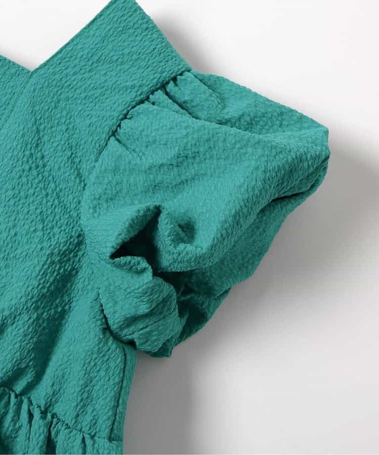 日本童裝 apres les cours 泡泡袖露背緞帶襯衫 80-140cm 女童款 夏季 TOPS