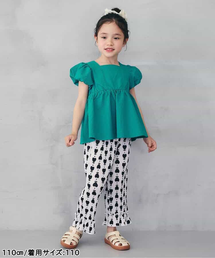 日本童裝 apres les cours 泡泡袖露背緞帶襯衫 80-140cm 女童款 夏季 TOPS