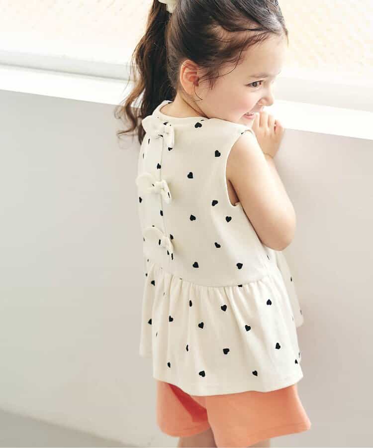 日本童裝 apres les cours 露背緞帶無袖上衣 80-140cm 女童款 夏季 TOPS