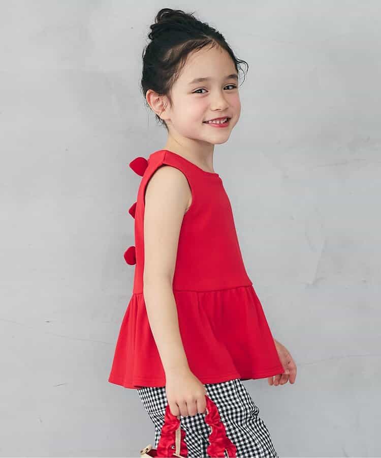 日本童裝 apres les cours 露背緞帶無袖上衣 80-140cm 女童款 夏季 TOPS