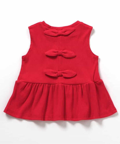 日本童裝 apres les cours 露背緞帶無袖上衣 80-140cm 女童款 夏季 TOPS