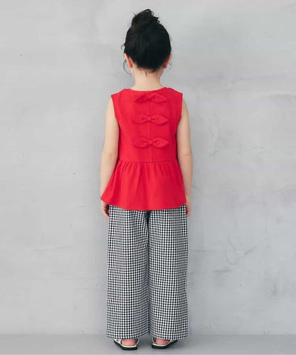 日本童裝 apres les cours 露背緞帶無袖上衣 80-140cm 女童款 夏季 TOPS