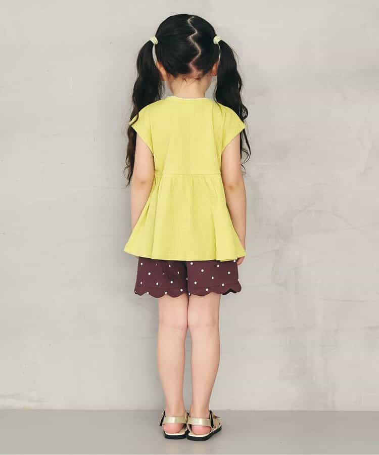 日本童裝 apres les cours 刺繡荷葉邊上衣 80-140cm 女童款 夏季 TOPS