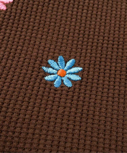 日本童裝 apres les cours 刺繡荷葉邊上衣 80-140cm 女童款 夏季 TOPS