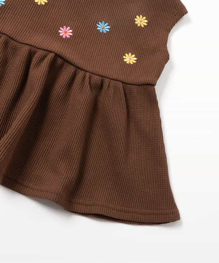 日本童裝 apres les cours 刺繡荷葉邊上衣 80-140cm 女童款 夏季 TOPS