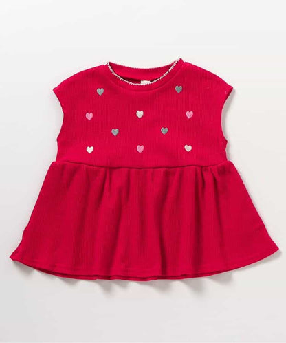 日本童裝 apres les cours 刺繡荷葉邊上衣 80-140cm 女童款 夏季 TOPS