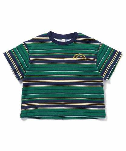 日本童裝 apres les cours 印花撞色拼接上衣 80-130cm 男童款/女童款 夏季 TOPS