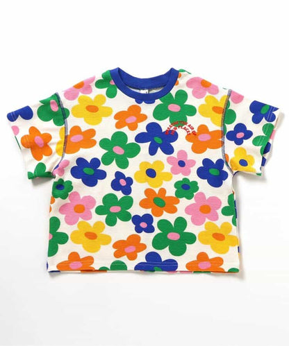 日本童裝 apres les cours 印花撞色拼接上衣 80-130cm 男童款/女童款 夏季 TOPS