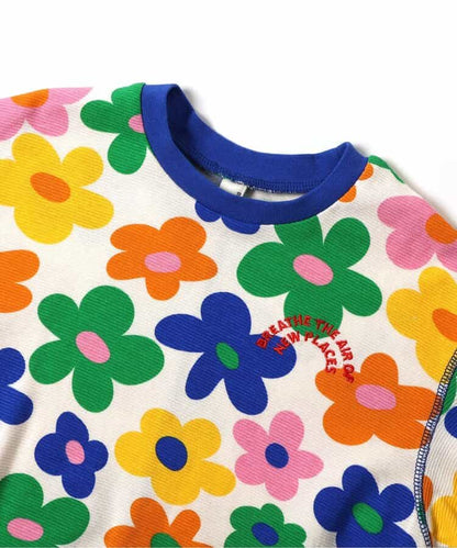 日本童裝 apres les cours 印花撞色拼接上衣 80-130cm 男童款/女童款 夏季 TOPS