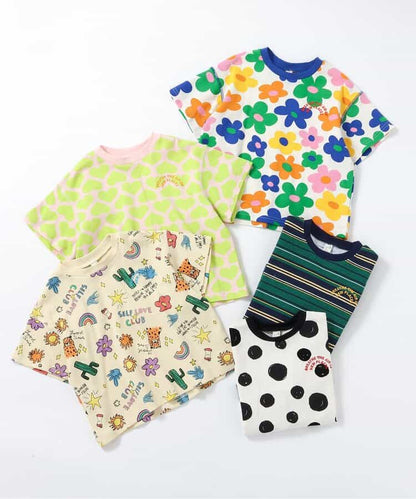 日本童裝 apres les cours 印花撞色拼接上衣 80-130cm 男童款/女童款 夏季 TOPS