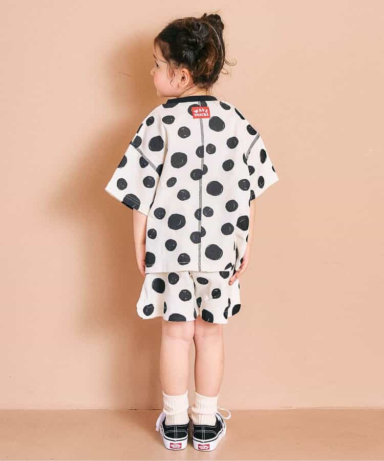 日本童裝 apres les cours 印花撞色拼接上衣 80-130cm 男童款/女童款 夏季 TOPS