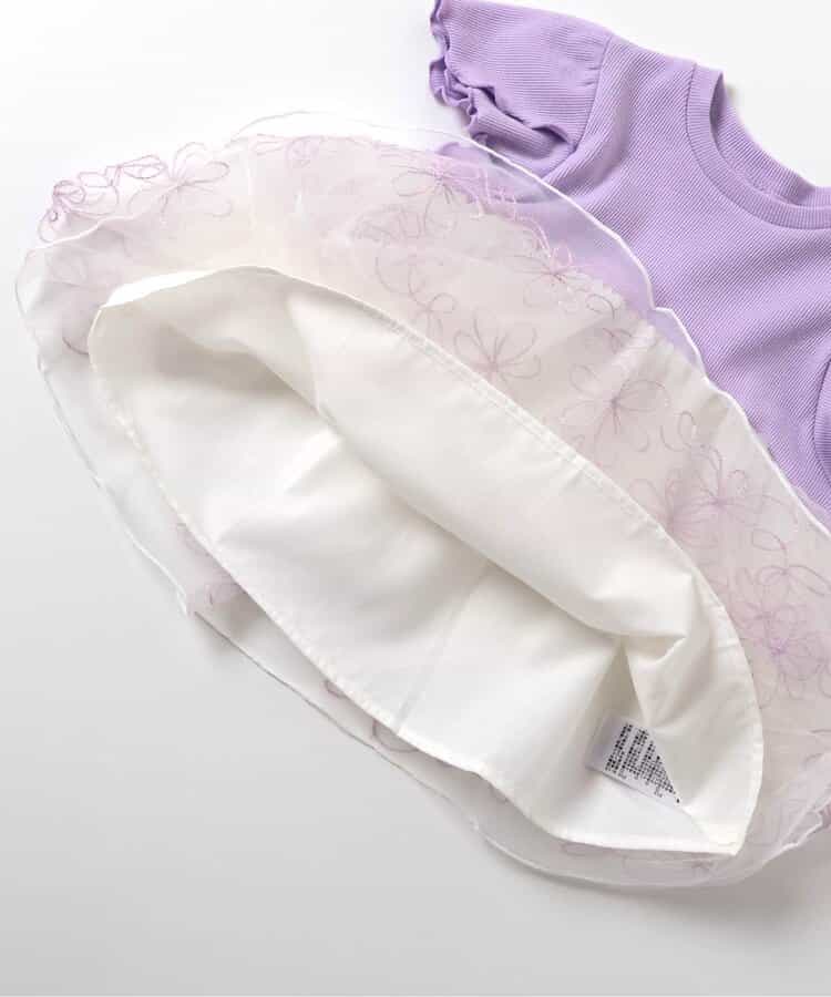 日本童裝 apres les cours 薄紗刺繡上衣 80-140cm 女童款 夏季 TOPS