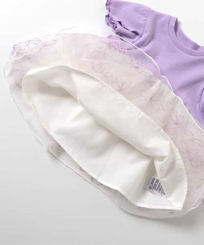 日本童裝 apres les cours 薄紗刺繡上衣 80-140cm 女童款 夏季 TOPS