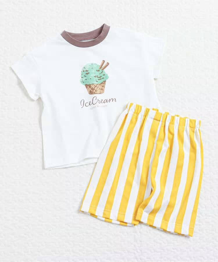 日本童裝 apres les cours 吸水速乾 接觸冷感 睡衣 80-130cm 男童款 夏季 睡衣系列