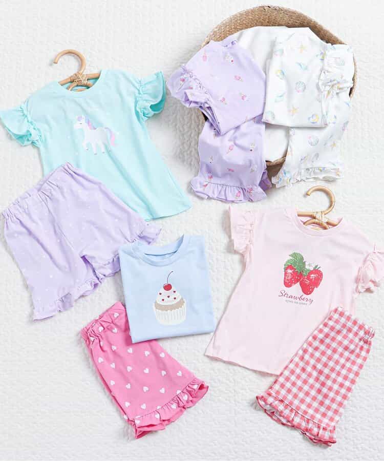 日本童裝 apres les cours 吸水速乾 接觸冷感 睡衣 80-130cm 女童款 夏季 睡衣系列