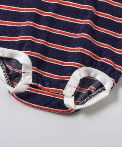 日本童裝 apres les cours 接觸冷感 polo連衣 70-80cm 男童款 夏季 Jumpsuit