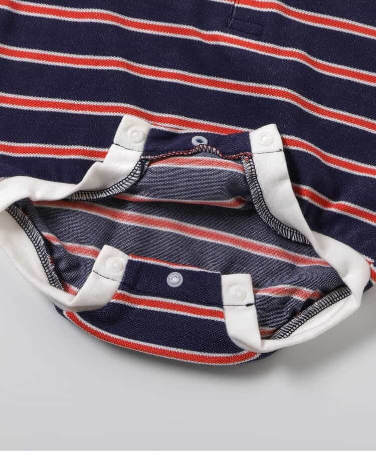 日本童裝 apres les cours 接觸冷感 polo連衣 70-80cm 男童款 夏季 Jumpsuit