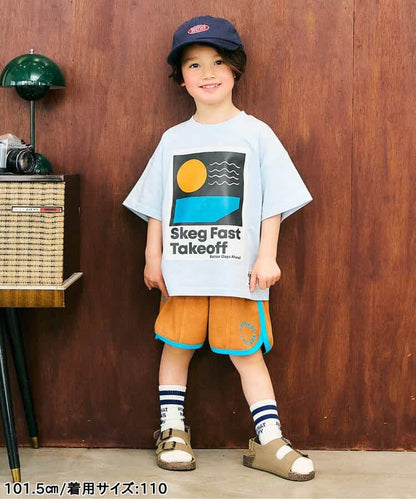 日本童裝 apres les cours 毛巾料運動褲 80-130cm 男童款 夏季 PANTS