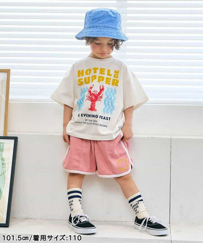 日本童裝 apres les cours 毛巾料運動褲 80-130cm 男童款 夏季 PANTS