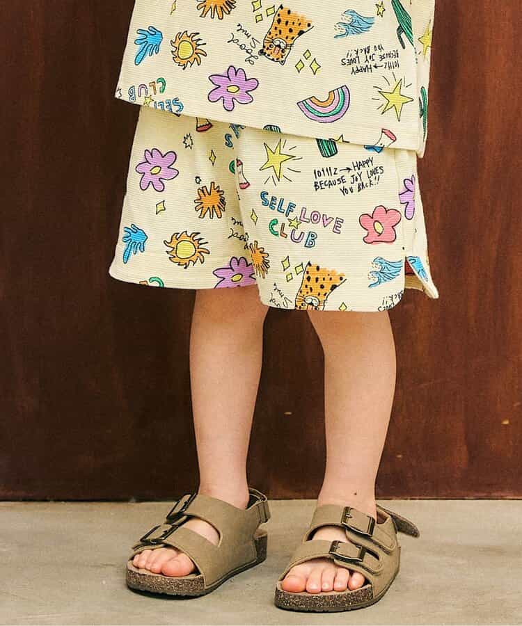 日本童裝 apres les cours 印花拼接短褲 80-130cm 男童款 夏季 PANTS