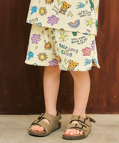 日本童裝 apres les cours 印花拼接短褲 80-130cm 男童款 夏季 PANTS