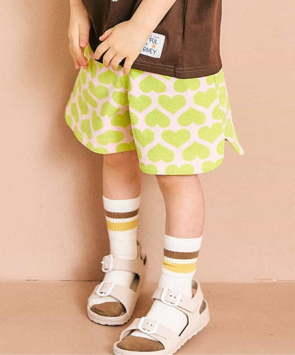日本童裝 apres les cours 印花拼接短褲 80-130cm 男童款 夏季 PANTS