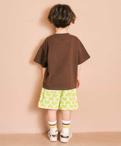 日本童裝 apres les cours 印花拼接短褲 80-130cm 男童款 夏季 PANTS
