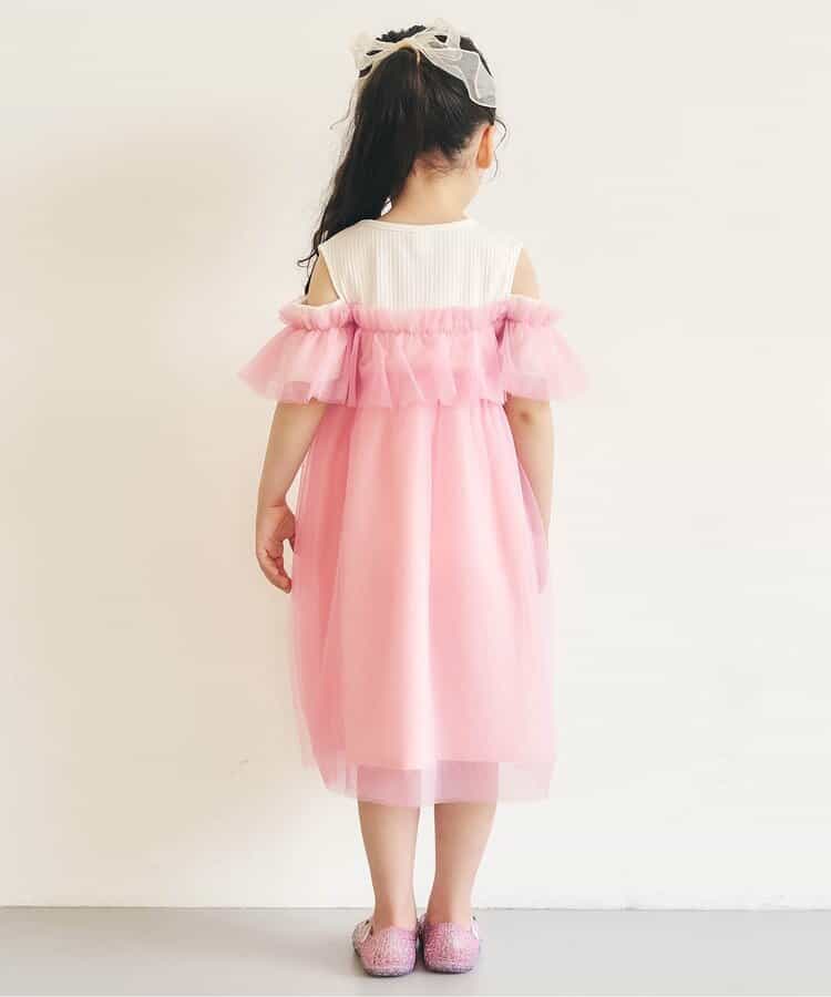 日本童裝 apres les cours 花花薄紗連身裙 80-140cm 女童款 夏季 DRESSES