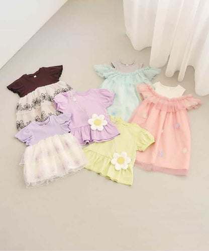 日本童裝 apres les cours 花花薄紗連身裙 80-140cm 女童款 夏季 DRESSES