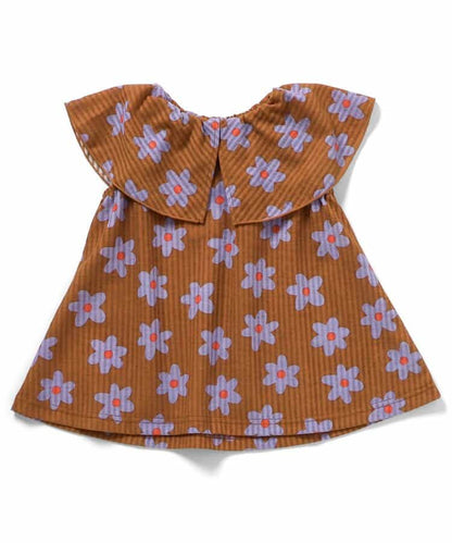 日本童裝 apres les cours 吸水速乾 印花泡泡紗領上衣 80-140cm 女童款 夏季 TOPS