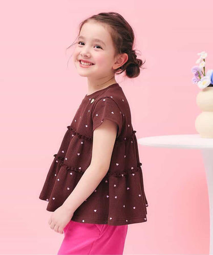 日本童裝 apres les cours 防UV 華夫格上衣 80-140cm 女童款 夏季 TOPS