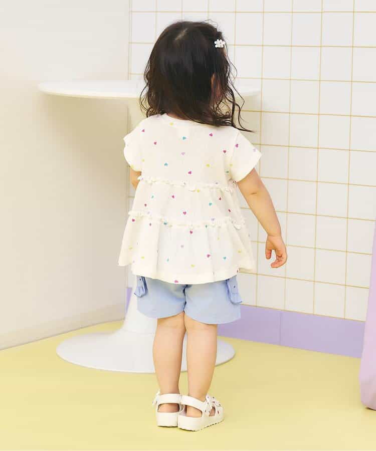 日本童裝 apres les cours 防UV 華夫格上衣 80-140cm 女童款 夏季 TOPS