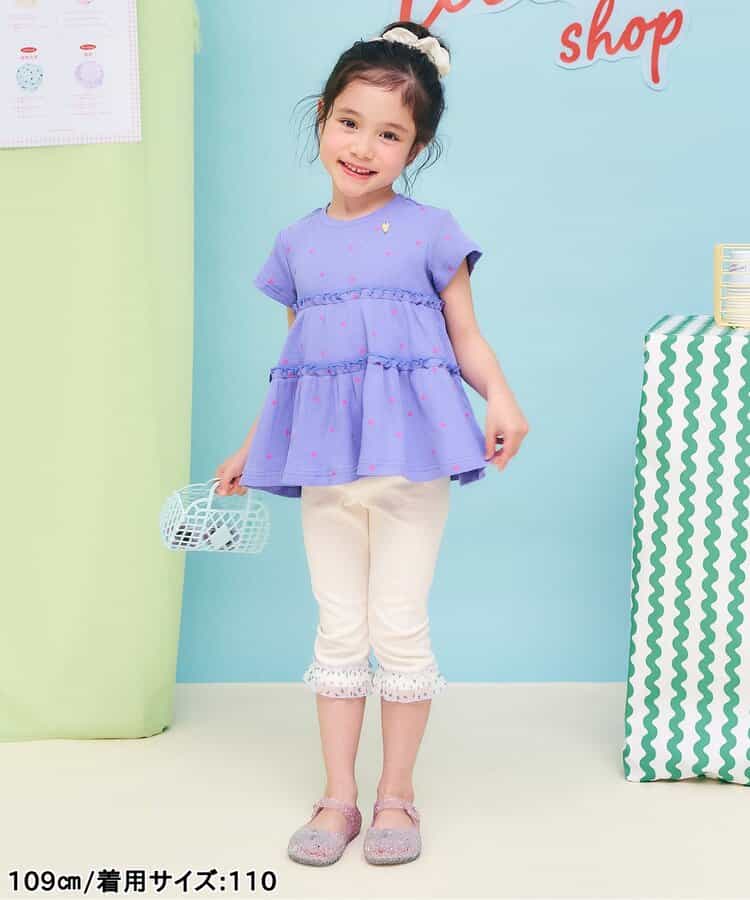 日本童裝 apres les cours 防UV 華夫格上衣 80-140cm 女童款 夏季 TOPS