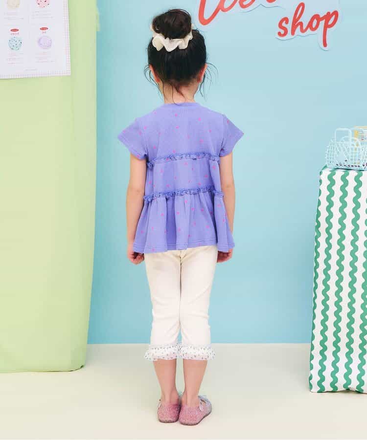 日本童裝 apres les cours 防UV 華夫格上衣 80-140cm 女童款 夏季 TOPS