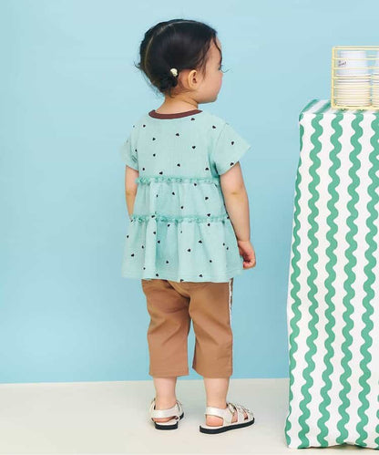 日本童裝 apres les cours 防UV 華夫格上衣 80-140cm 女童款 夏季 TOPS