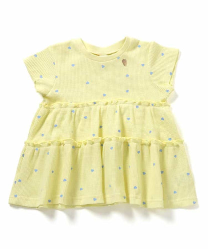日本童裝 apres les cours 防UV 華夫格上衣 80-140cm 女童款 夏季 TOPS