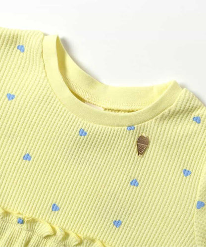 日本童裝 apres les cours 防UV 華夫格上衣 80-140cm 女童款 夏季 TOPS
