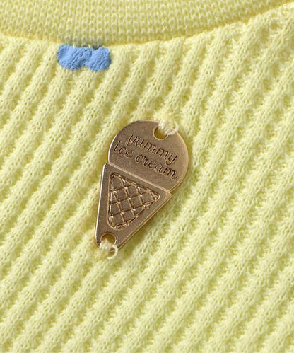 日本童裝 apres les cours 防UV 華夫格上衣 80-140cm 女童款 夏季 TOPS