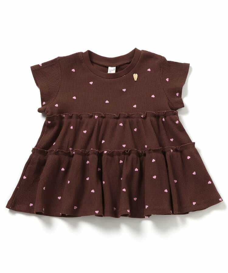 日本童裝 apres les cours 防UV 華夫格上衣 80-140cm 女童款 夏季 TOPS