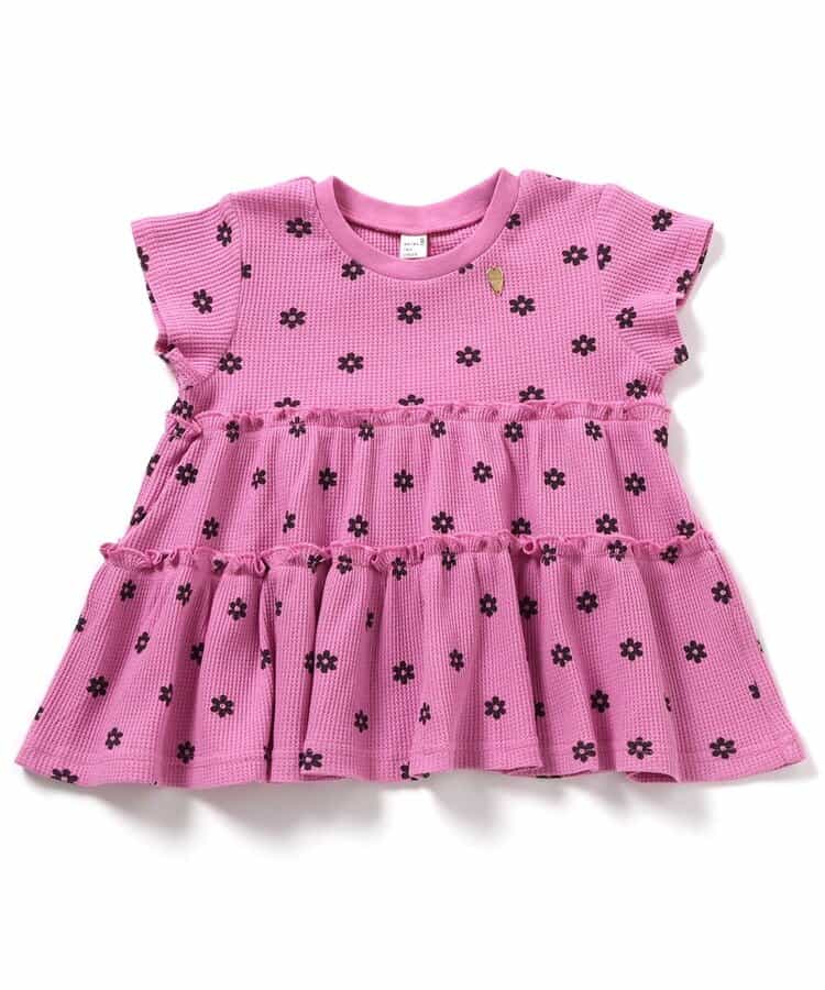 日本童裝 apres les cours 防UV 華夫格上衣 80-140cm 女童款 夏季 TOPS